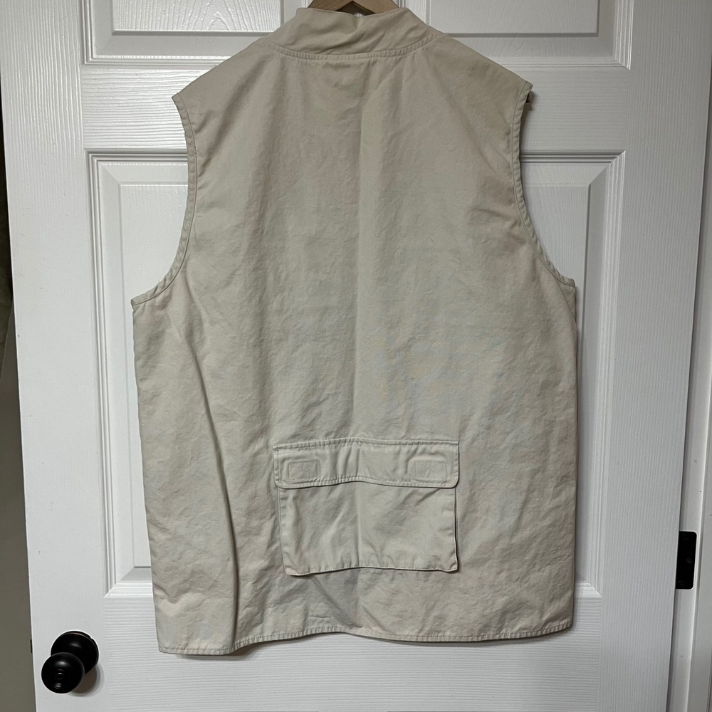 IVY CREW EXPLORER Mens Vest Beige Tan Size‎ L Utility Pockets Fishing Hiking - Picture 8 of 9